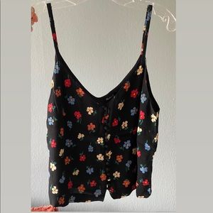Madewell tank top with buttons down the front